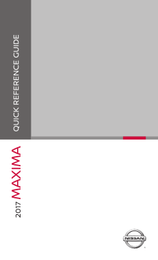 2017 Nissan MAXIMA Connect Navigation Manual